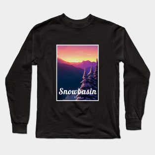 Snowbasin ski Utah USA Long Sleeve T-Shirt